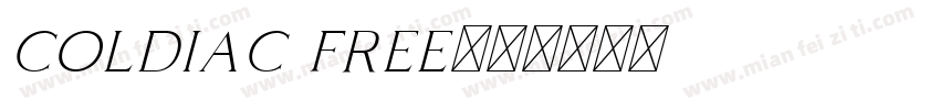 coldiac free字体转换